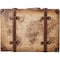 Vintiquewise Old World Map Leather Vintage Style Suitcase with Straps, PK 2 QI003048.2 - alternate 3